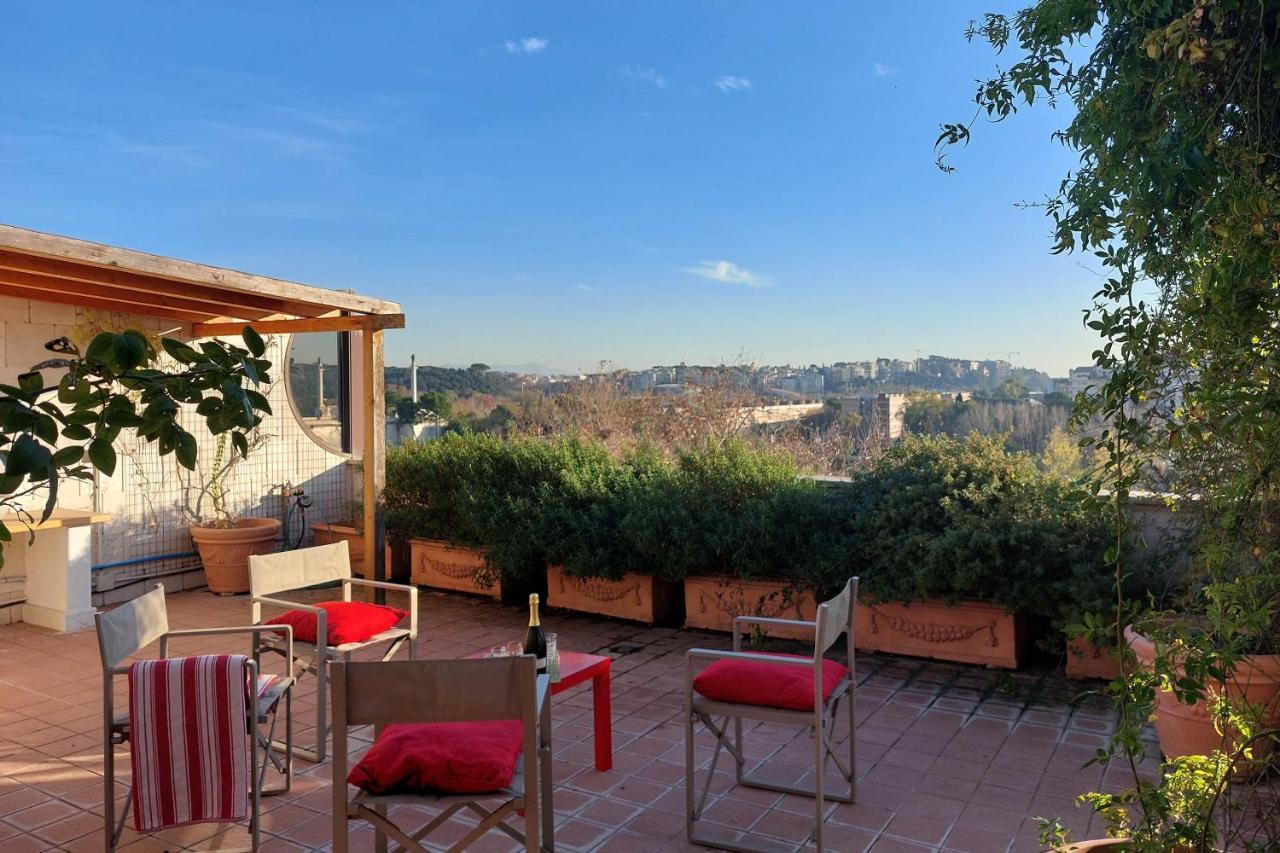 Beautiful Loft In Ponte Milvio With Terrace Roma Exterior foto