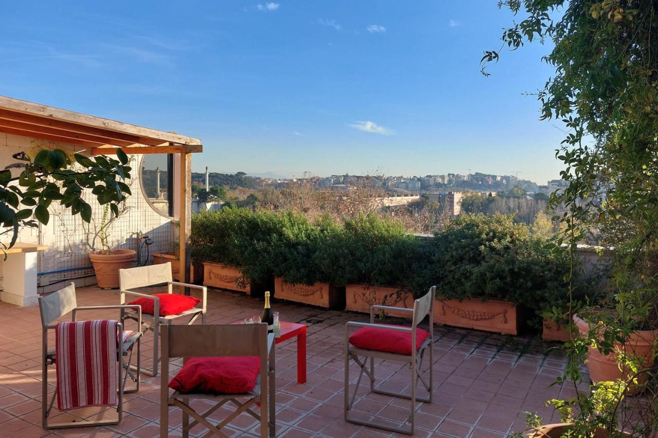 Beautiful Loft In Ponte Milvio With Terrace Roma Exterior foto