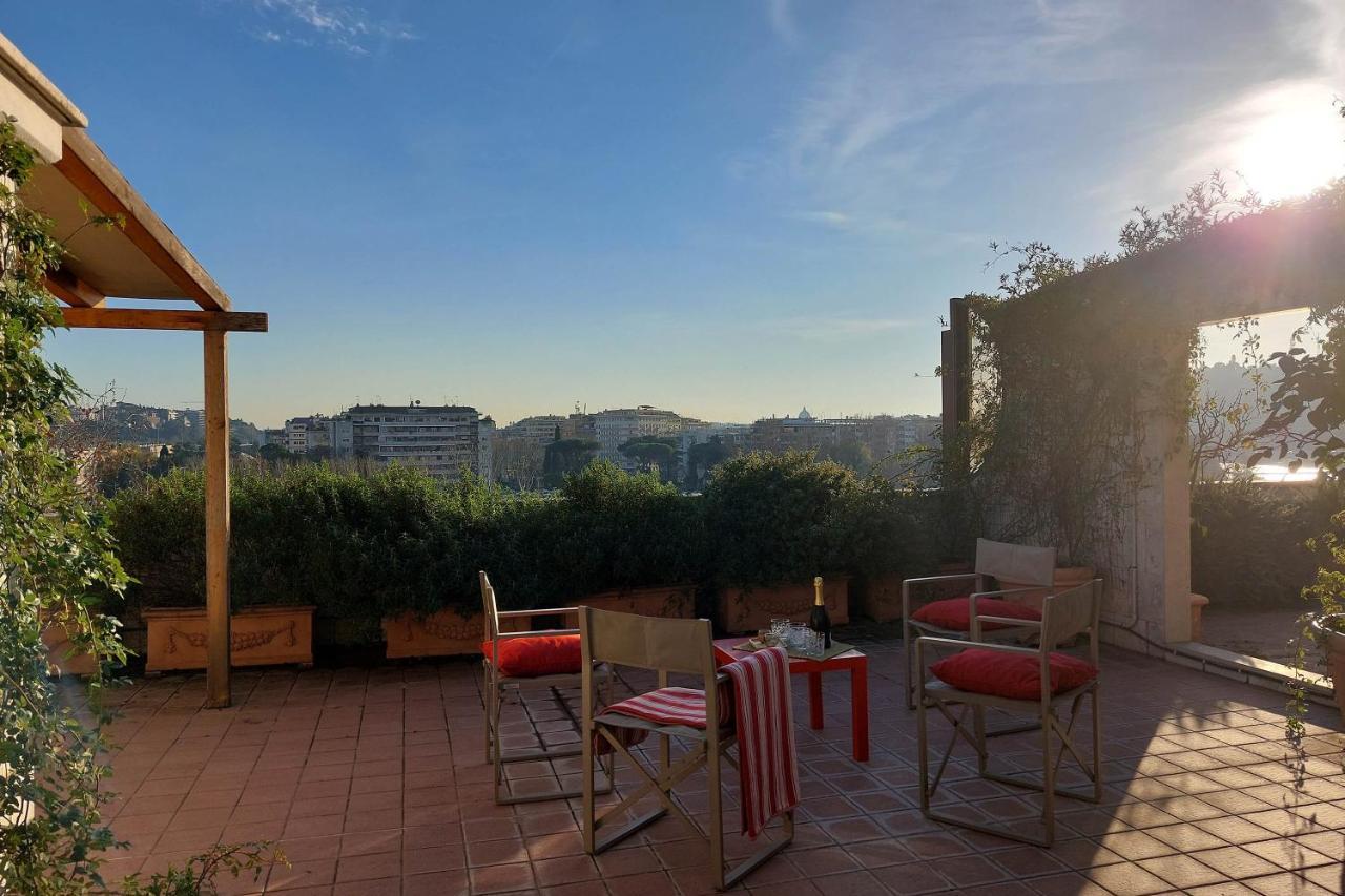 Beautiful Loft In Ponte Milvio With Terrace Roma Exterior foto