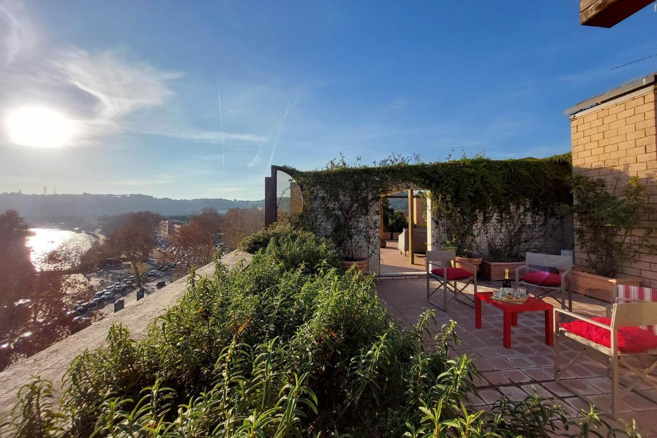 Beautiful Loft In Ponte Milvio With Terrace Roma Exterior foto