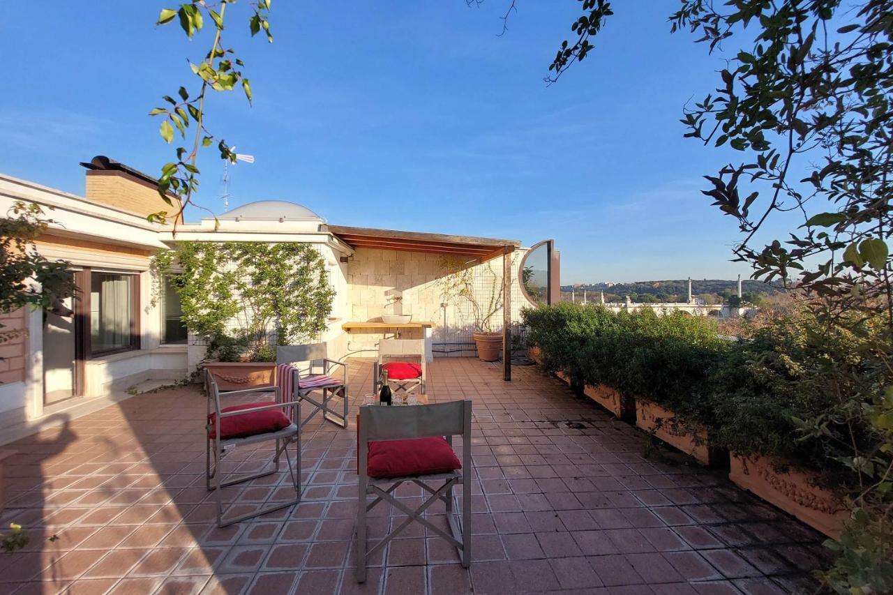 Beautiful Loft In Ponte Milvio With Terrace Roma Exterior foto