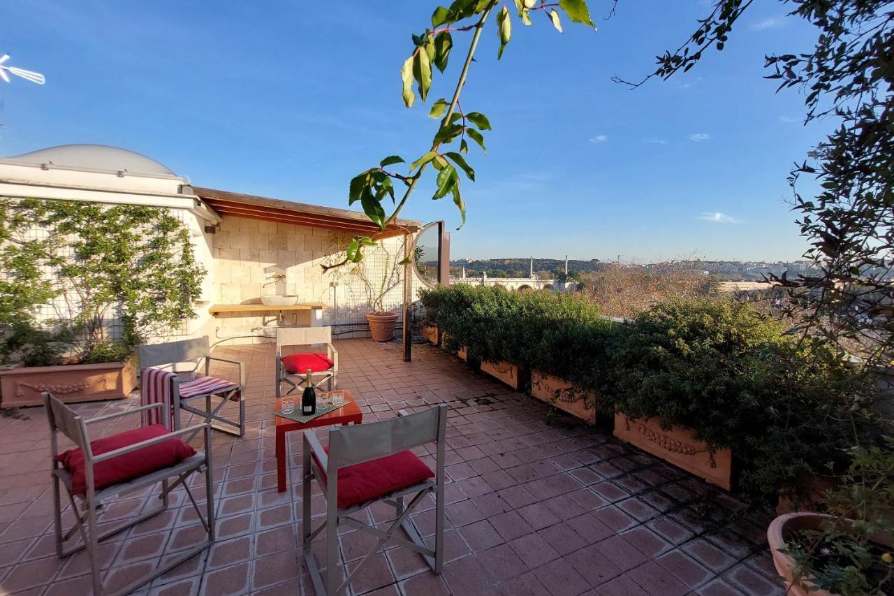 Beautiful Loft In Ponte Milvio With Terrace Roma Exterior foto