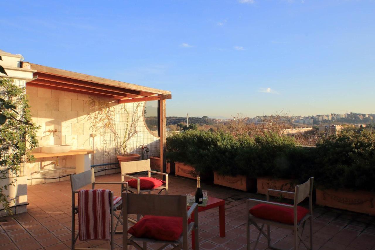 Beautiful Loft In Ponte Milvio With Terrace Roma Exterior foto