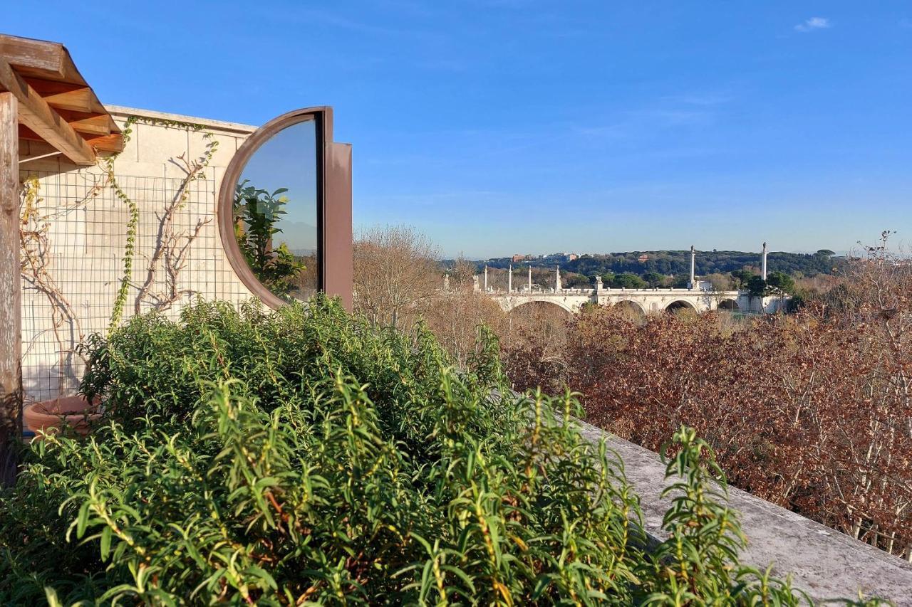 Beautiful Loft In Ponte Milvio With Terrace Roma Exterior foto
