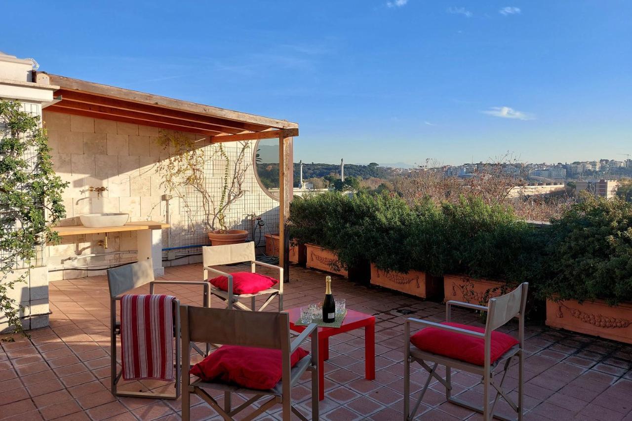 Beautiful Loft In Ponte Milvio With Terrace Roma Exterior foto