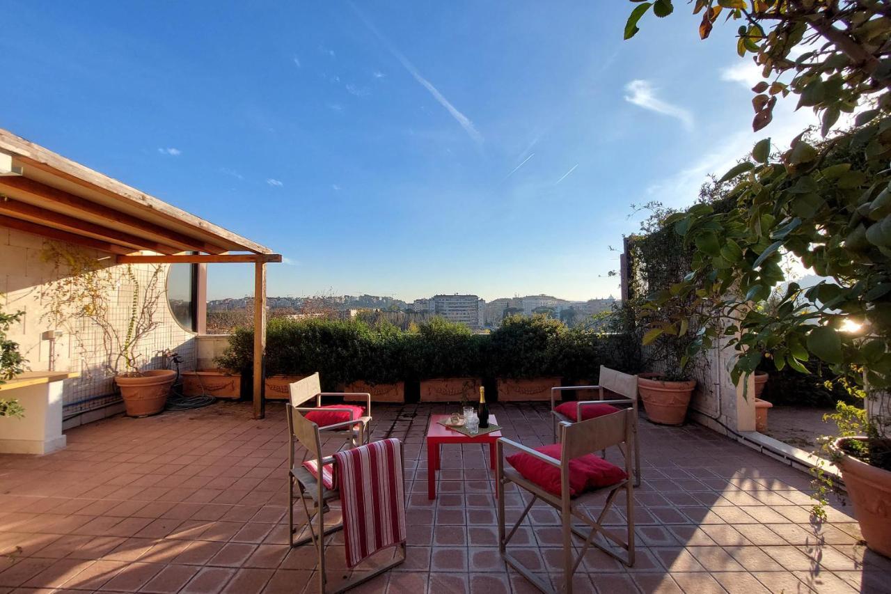 Beautiful Loft In Ponte Milvio With Terrace Roma Exterior foto