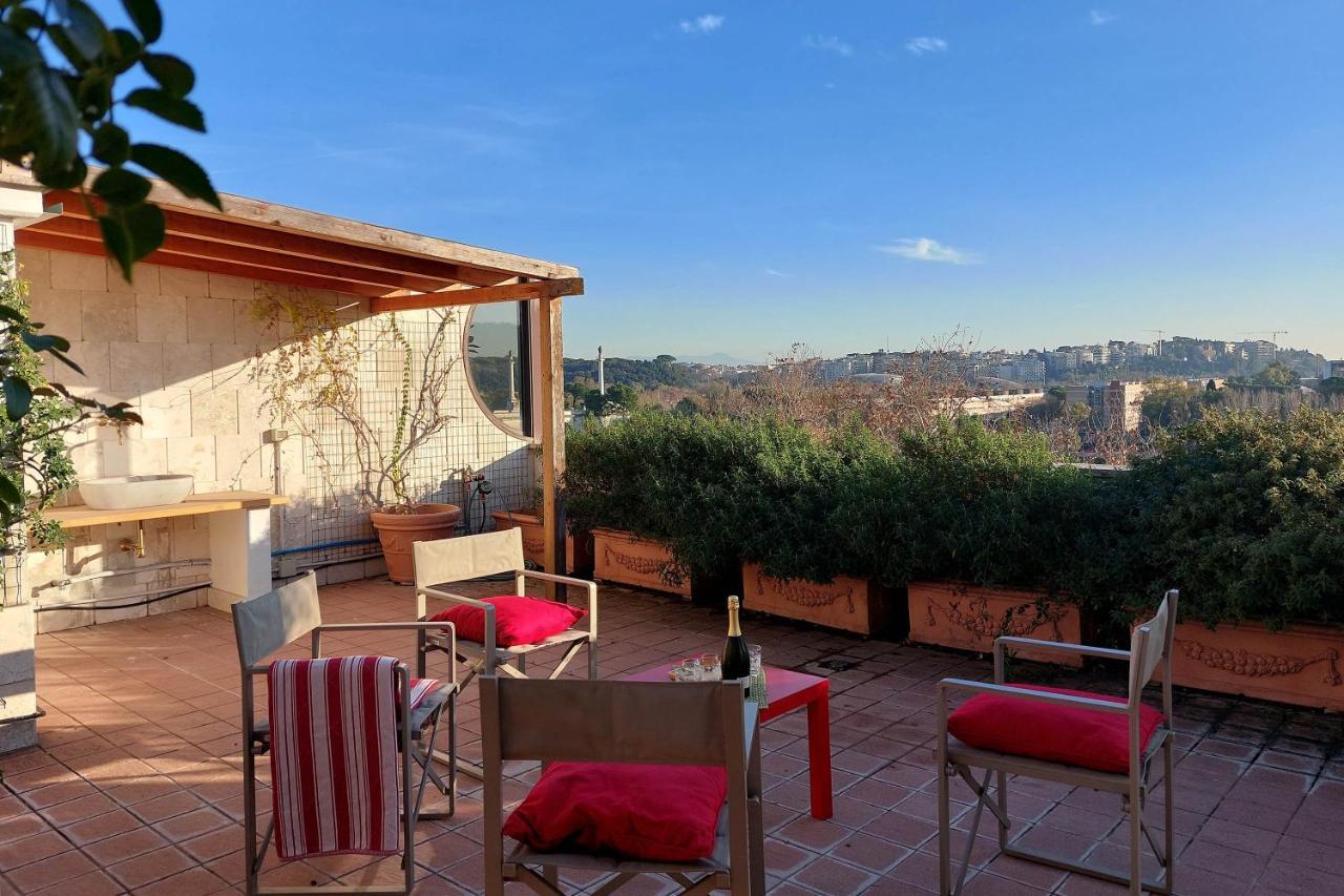 Beautiful Loft In Ponte Milvio With Terrace Roma Exterior foto